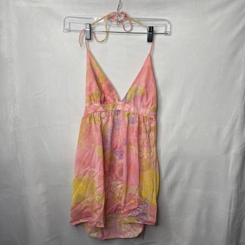 Rare Van Raalte Pastel Pink Floral 60s Vintage Cottage Core Preppy Top, 32